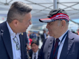 Congressman Tran with a veteran.